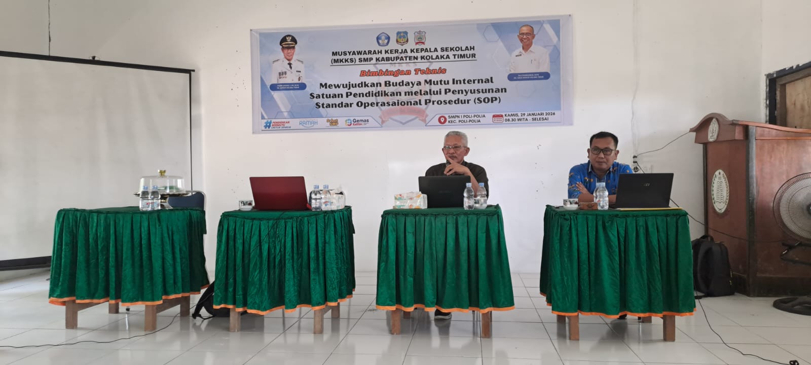 Read more about the article Optimalkan Tata Kelola dan Budaya Mutu, MKKS SMP Kolaka Timur Gelar Pertemuan Strategis Serta Bimtek Penyusunan SOP